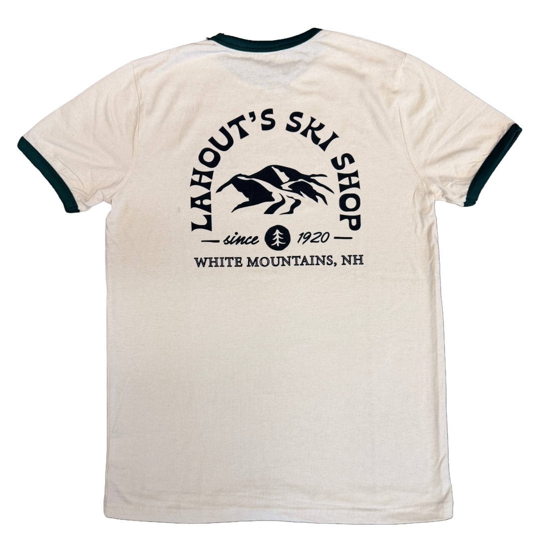 The Ringer Tee - Vintage White/Forest – Lahout's - America's