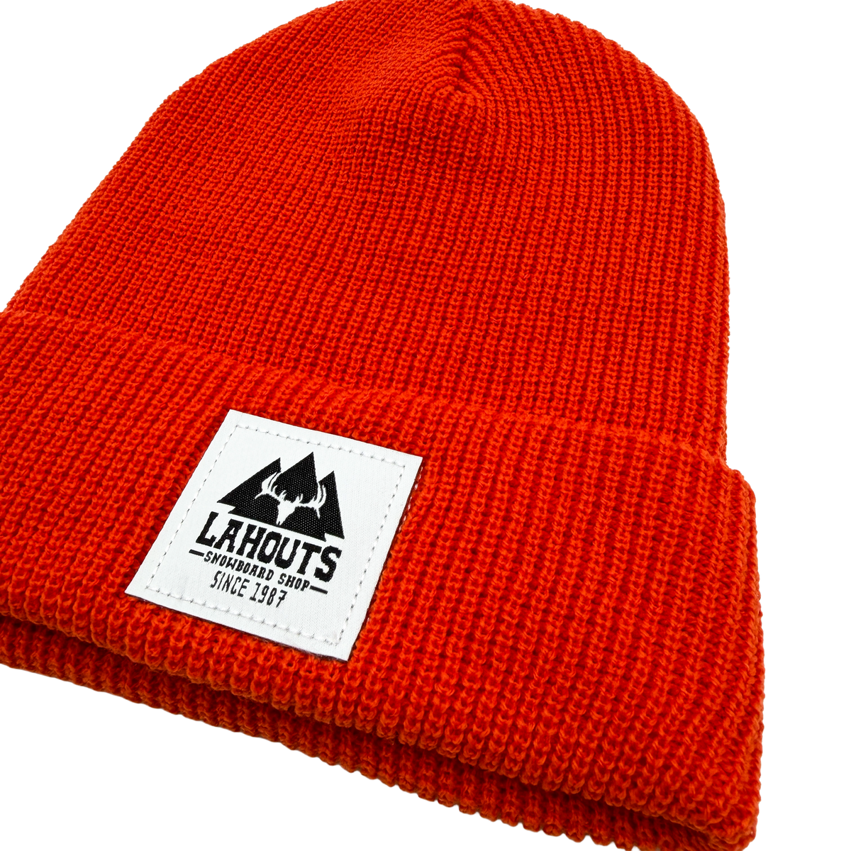 Board Shop Knit Beanie - Rad Orange – Lahout's - America's Oldest Ski Shop