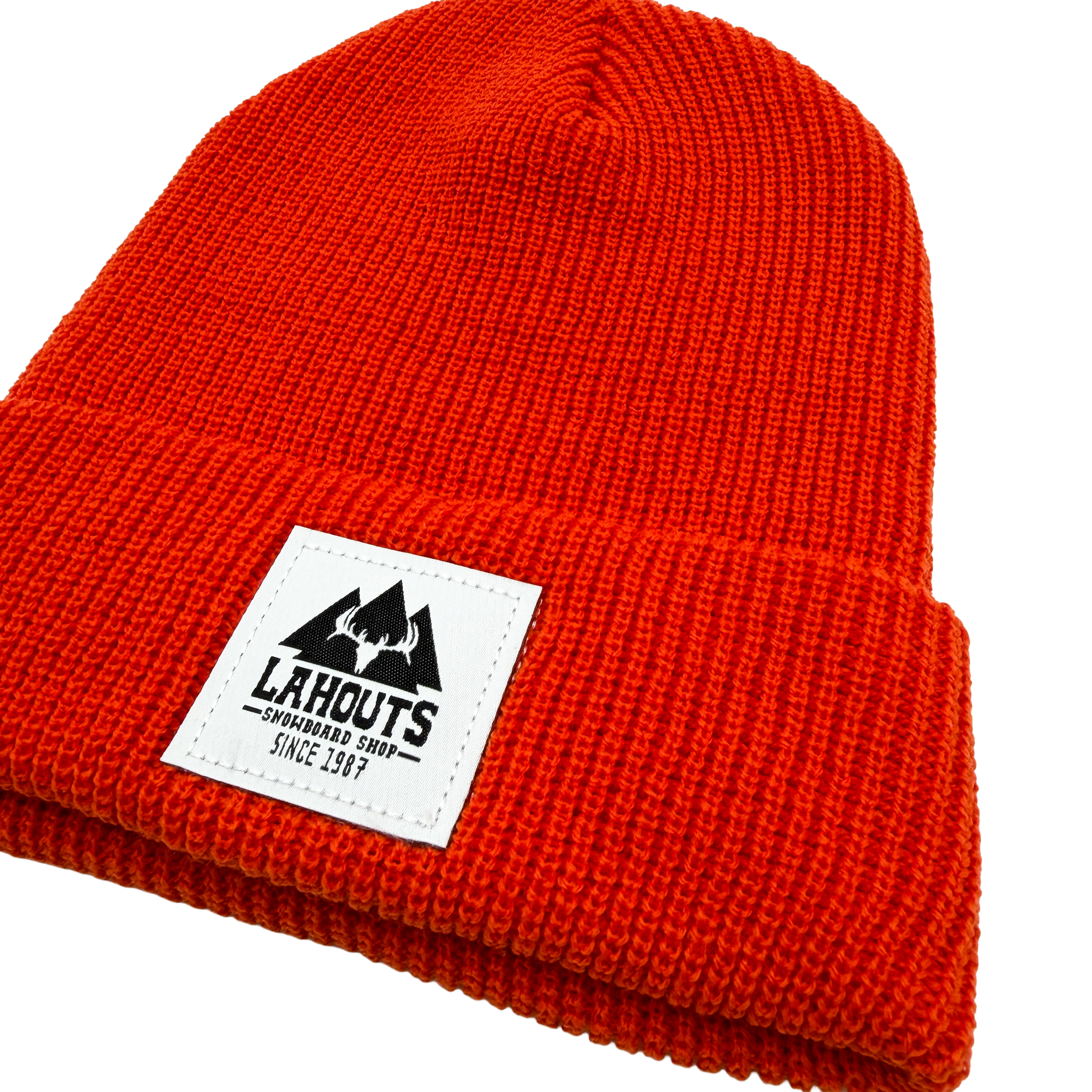 Board Shop Knit Beanie - Rad Orange