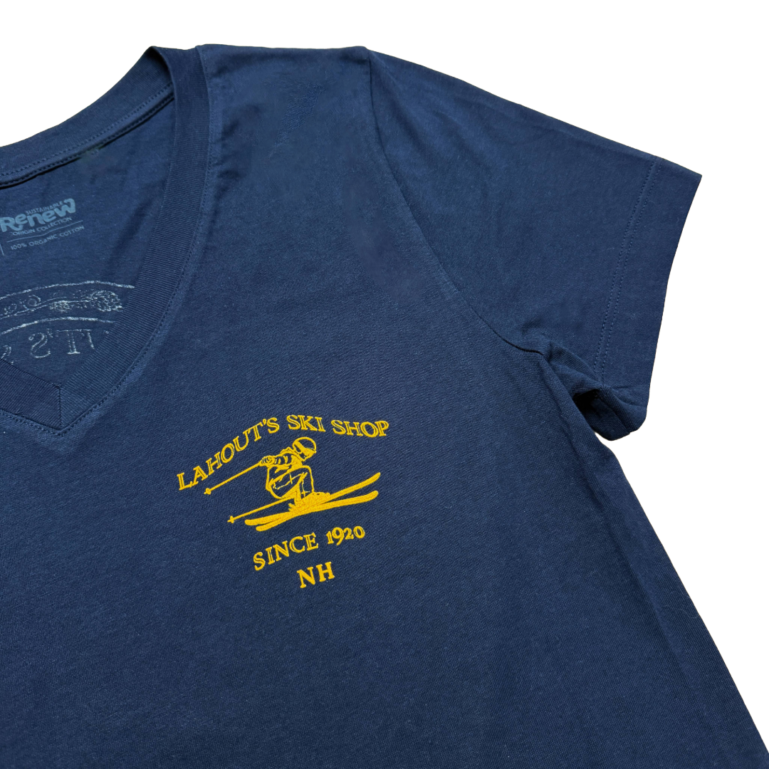 The Nina Vneck Tee - Navy