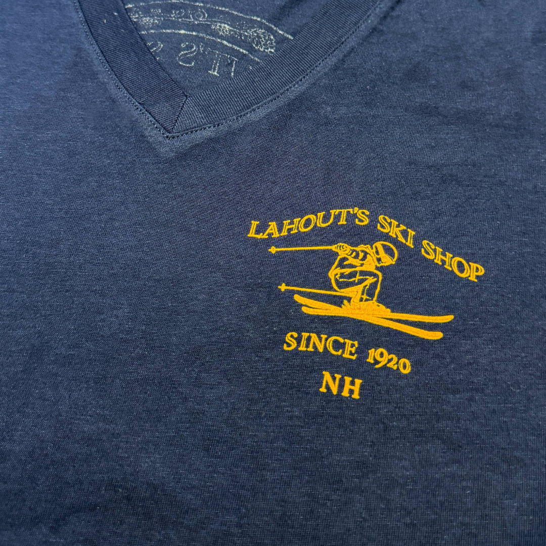 The Nina Vneck Tee - Navy