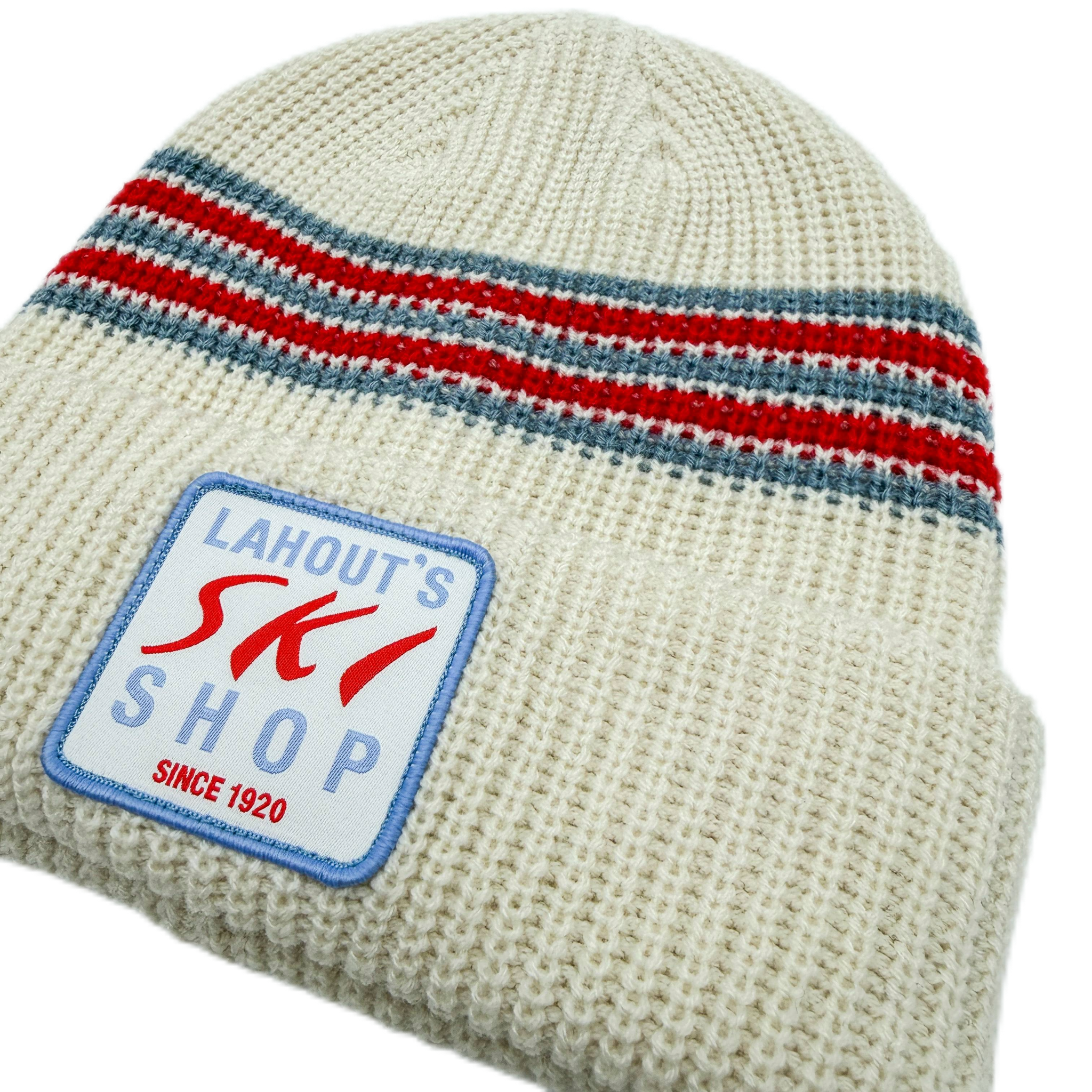 Ski Shop Stripe Beanie - Cream