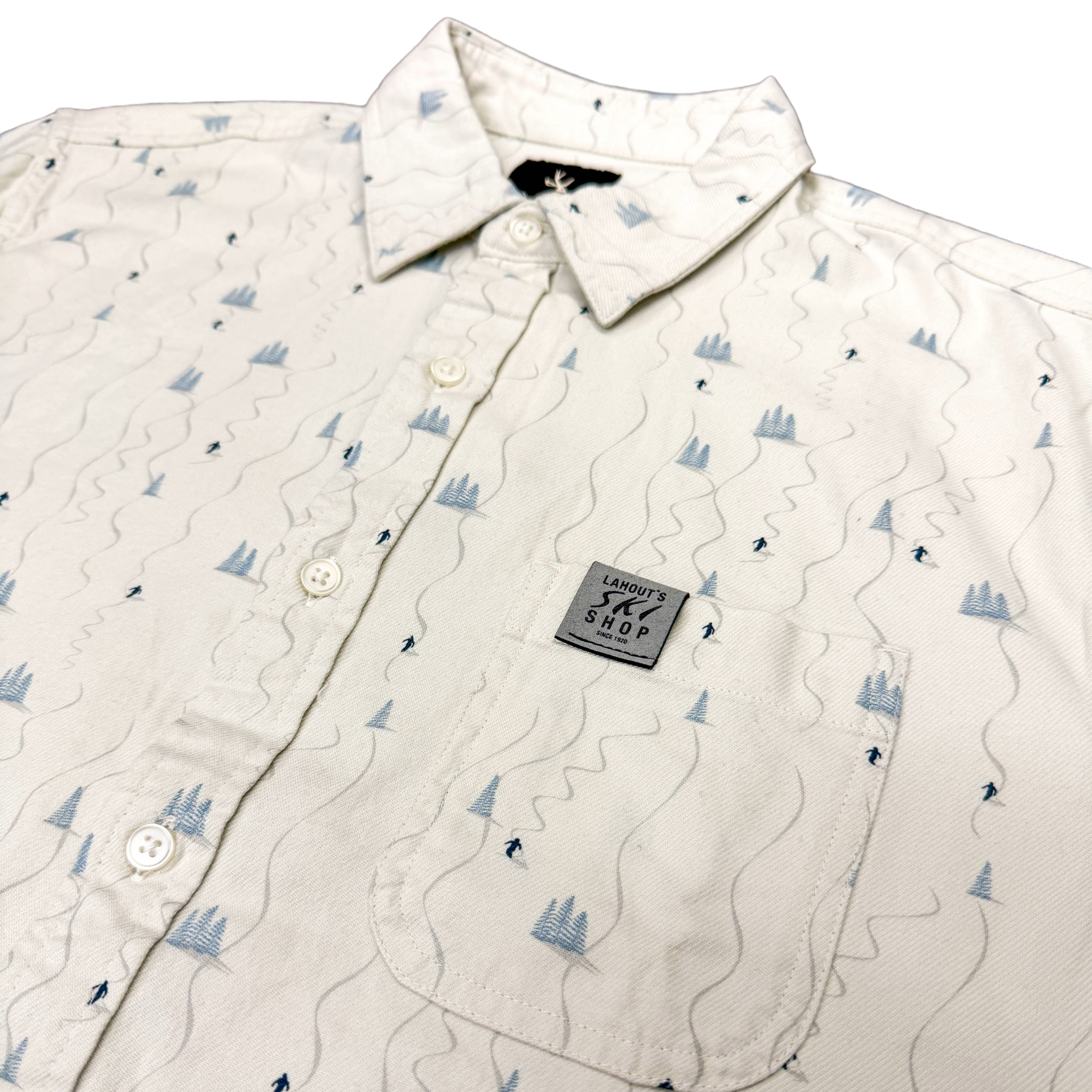 The Pow Day Flannel - Snow Grey