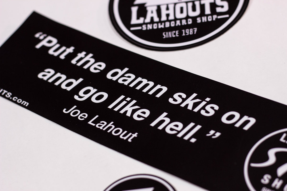 Joe Lahout + Board Shop Sticker Pack – Lahout's - America's Oldest Ski Shop